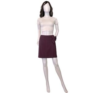 LOFT Faux Wrap Mini Skirt